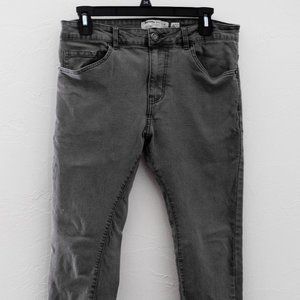 Mens Bershka Gray Denim Jeans, 31